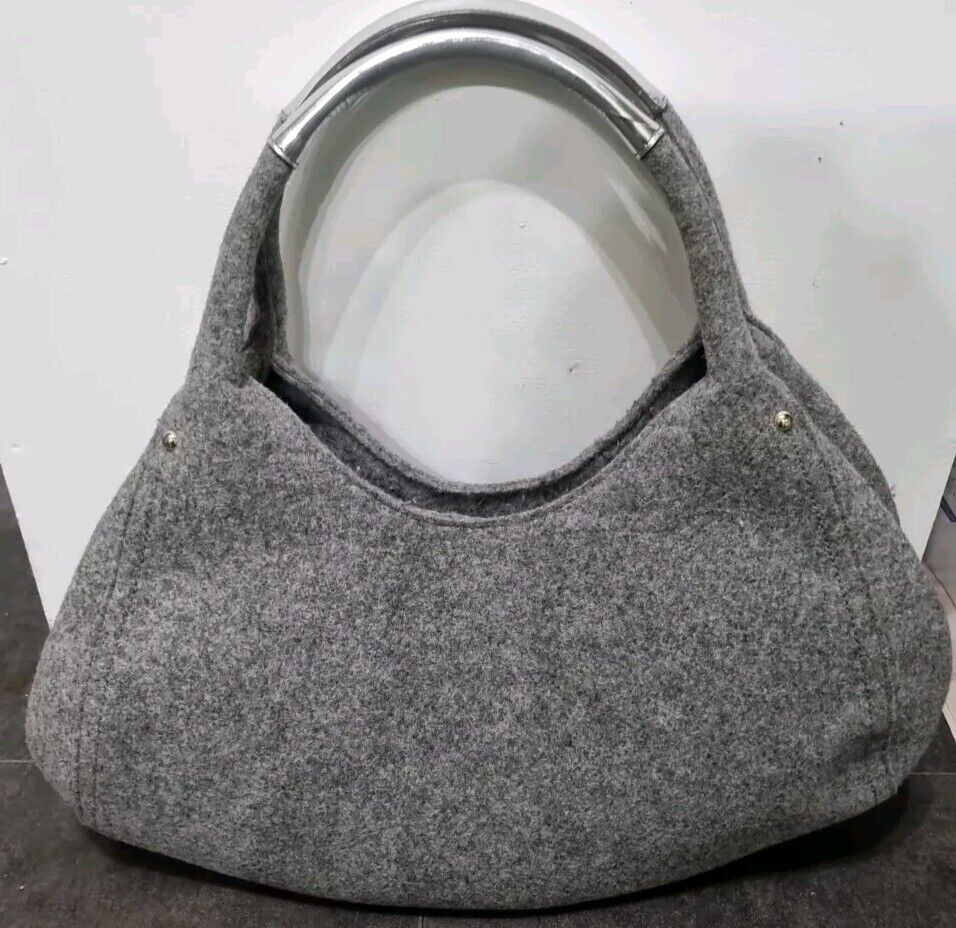 Kate Spade Women's Medium Grey Felt Clutch Bag
