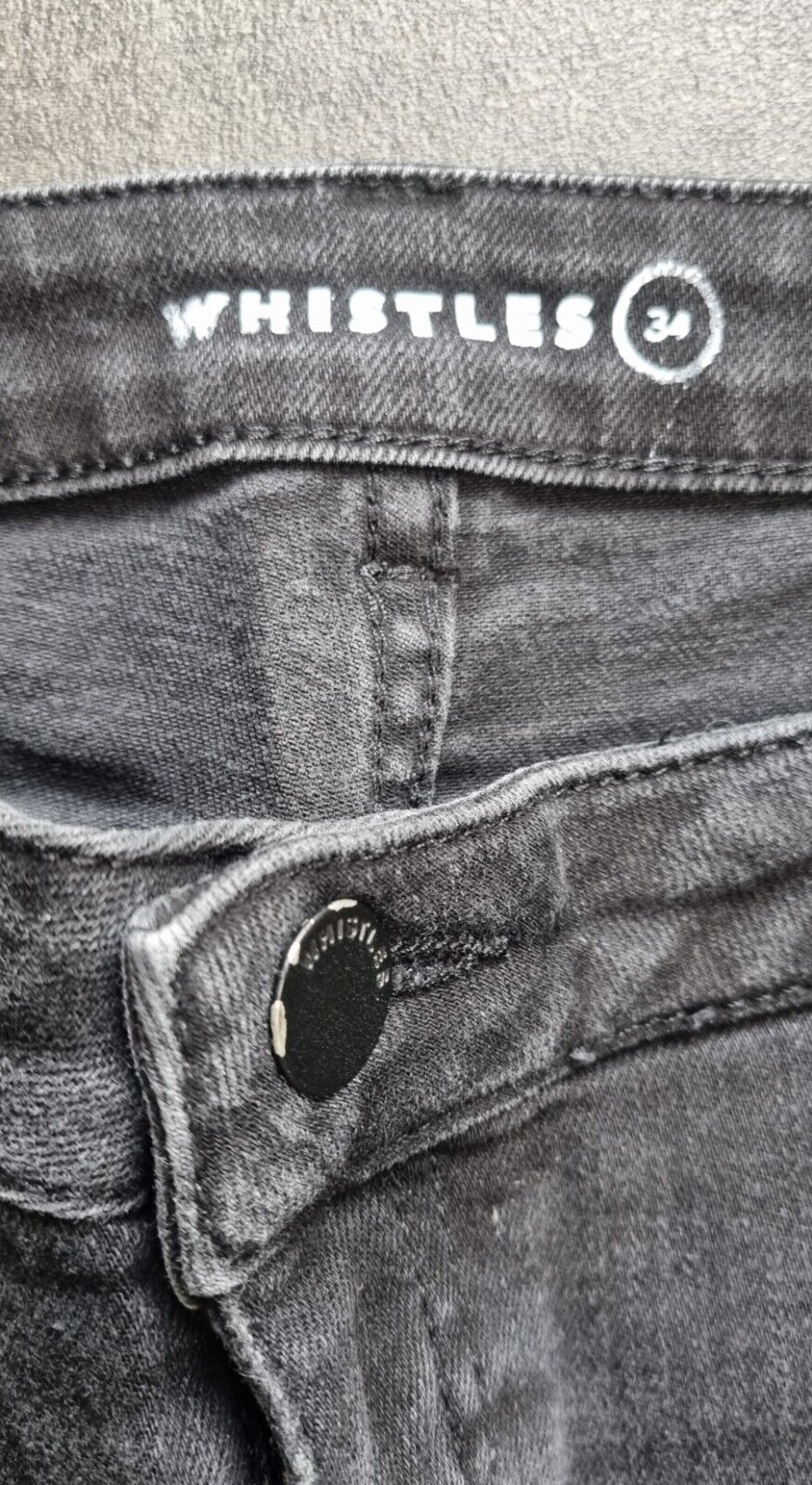 Whistles Women's Black Cropped Jeans Size 34