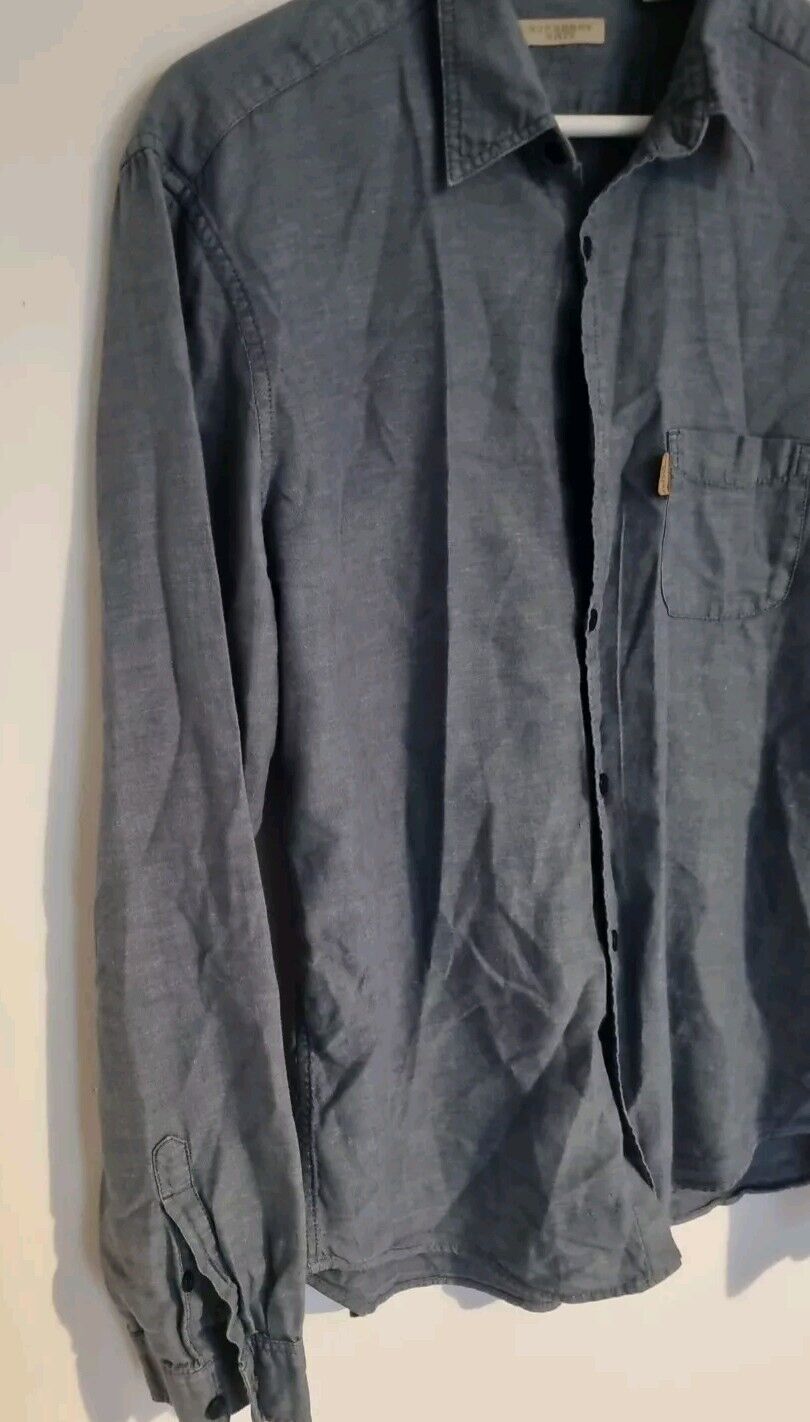 Burberry Brit Men's Blue Cotton Shirt Size M