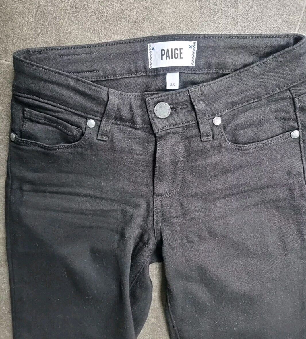 Paige Verdugo Crop Women's Black Stretch Jeans Size 23