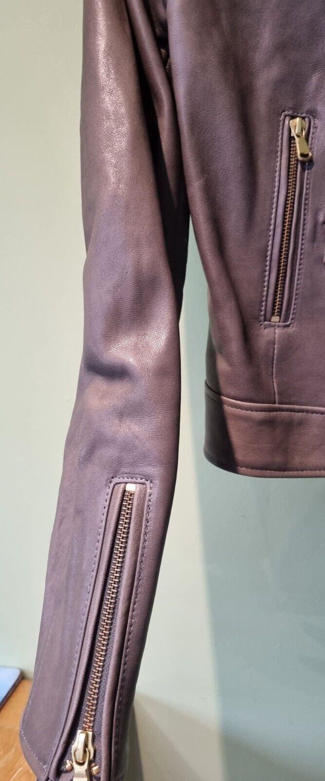 Reduced: Gorgeous BNWT Designer ME+EM Women's Lambs Leather Jacket Size 6