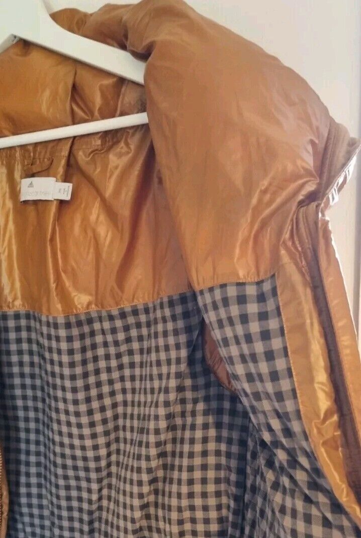 Stella McCartney Adidas Unisex Burnt Orange/ Mustard Puffer Gilet Size XS