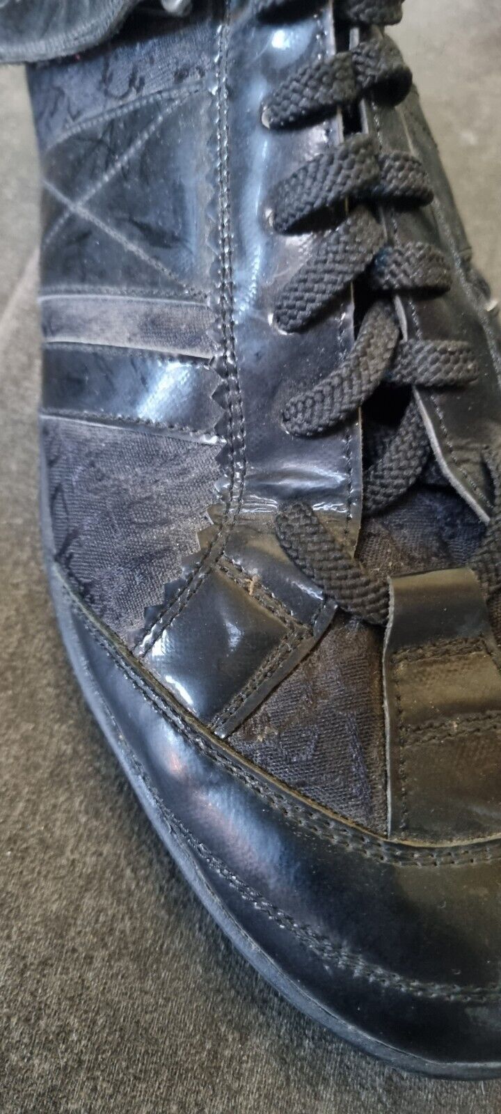 Designer Christian Dior Women's Black Trainers, Shoes Size 39 UK 6