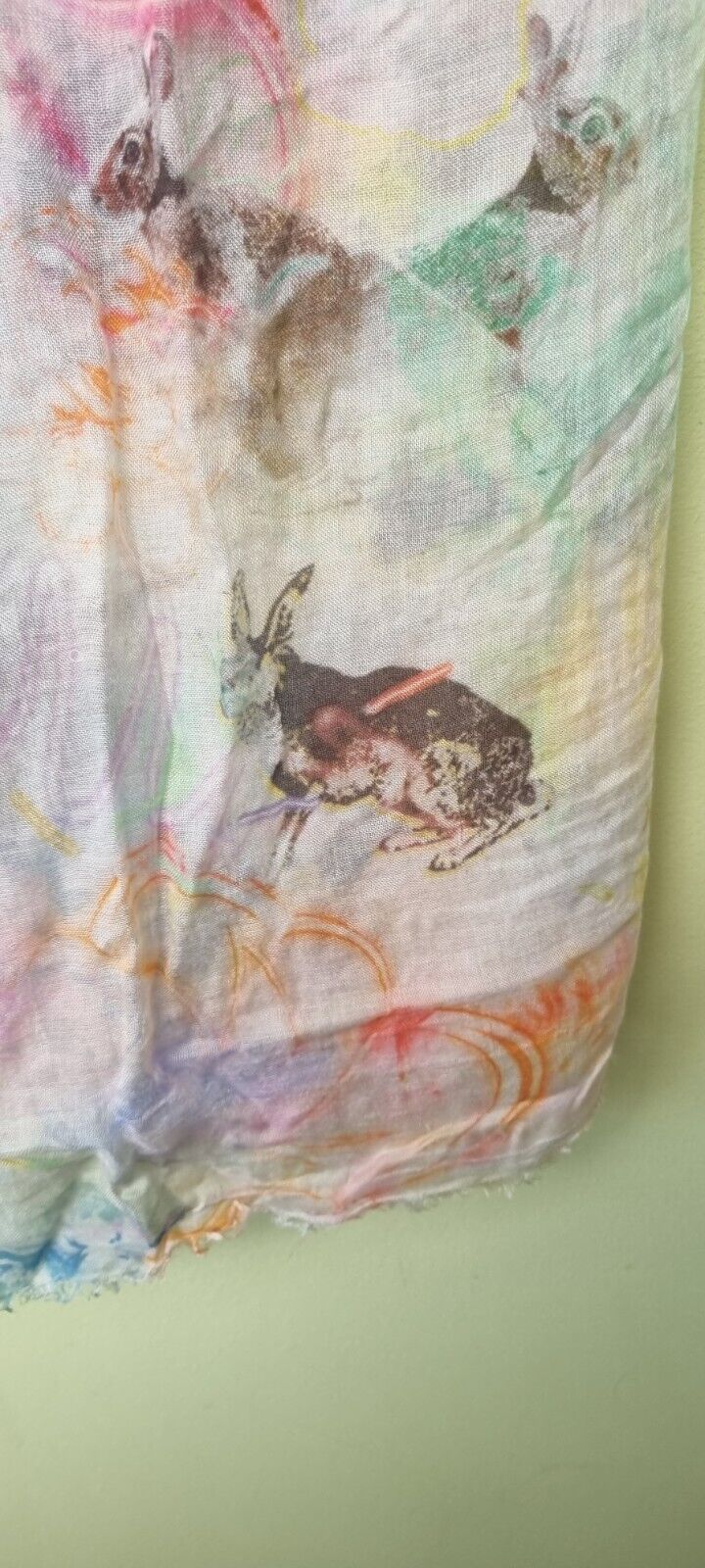 Mulberry Women's Large Model Animal Pattern Scarf