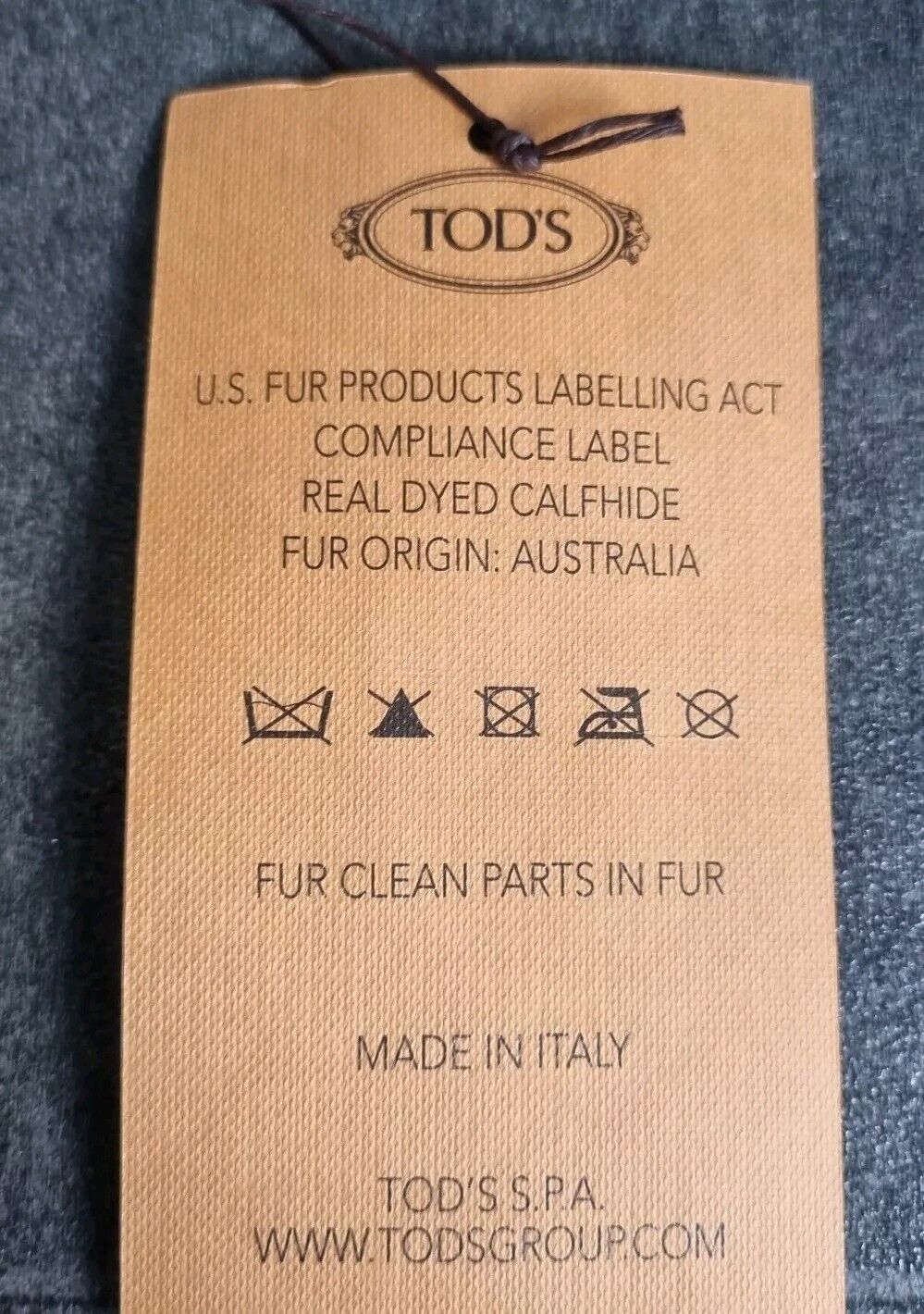 BNWT Tod's Cowhide Design Calfs Hide Gommini Doppia Womens Brown Loafers Size 36