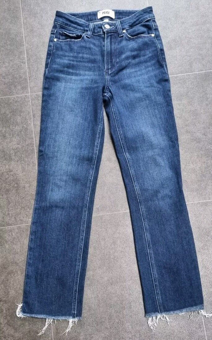 Paige Women's Blue Jeans, Cindy Crop Frayed Ankle Size 24