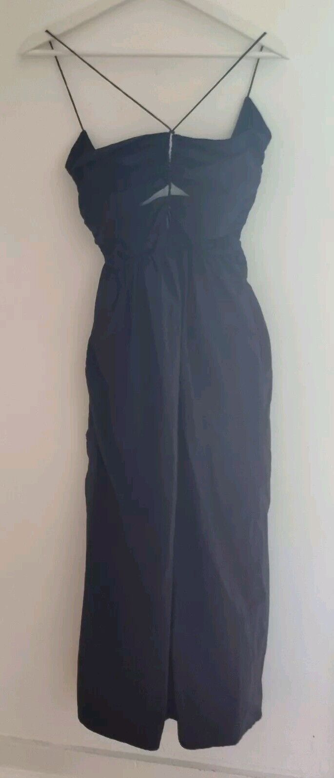 Rails Women's Nylon Black Open Back Dress With Ties Size XXS