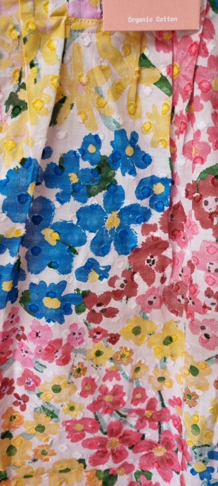 BNWT Thought Women's Floral 100% Cotton Lined Dress Size 16