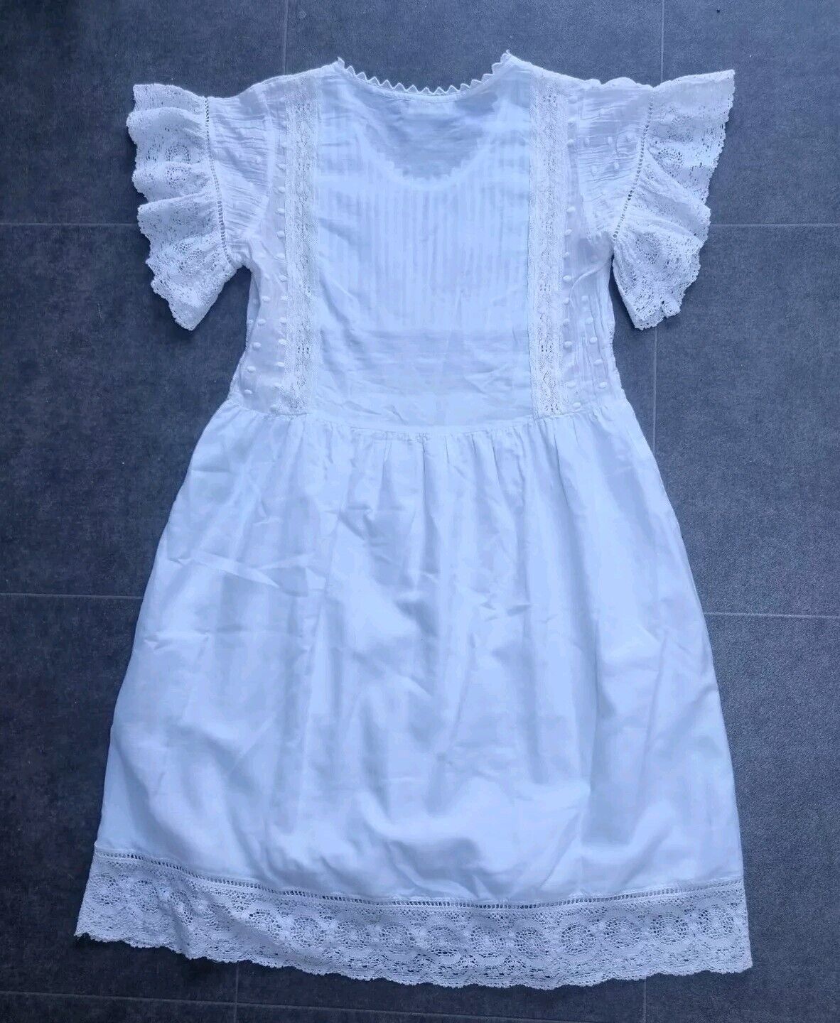 Zadig And Voltaire Women's White With Lace, Lined, Short Dress Size XS