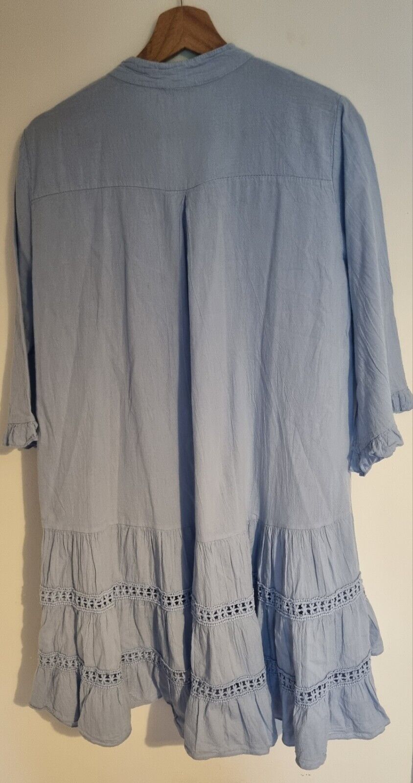 Moment Made In Italy Women's Blue Cotton Dress Size L