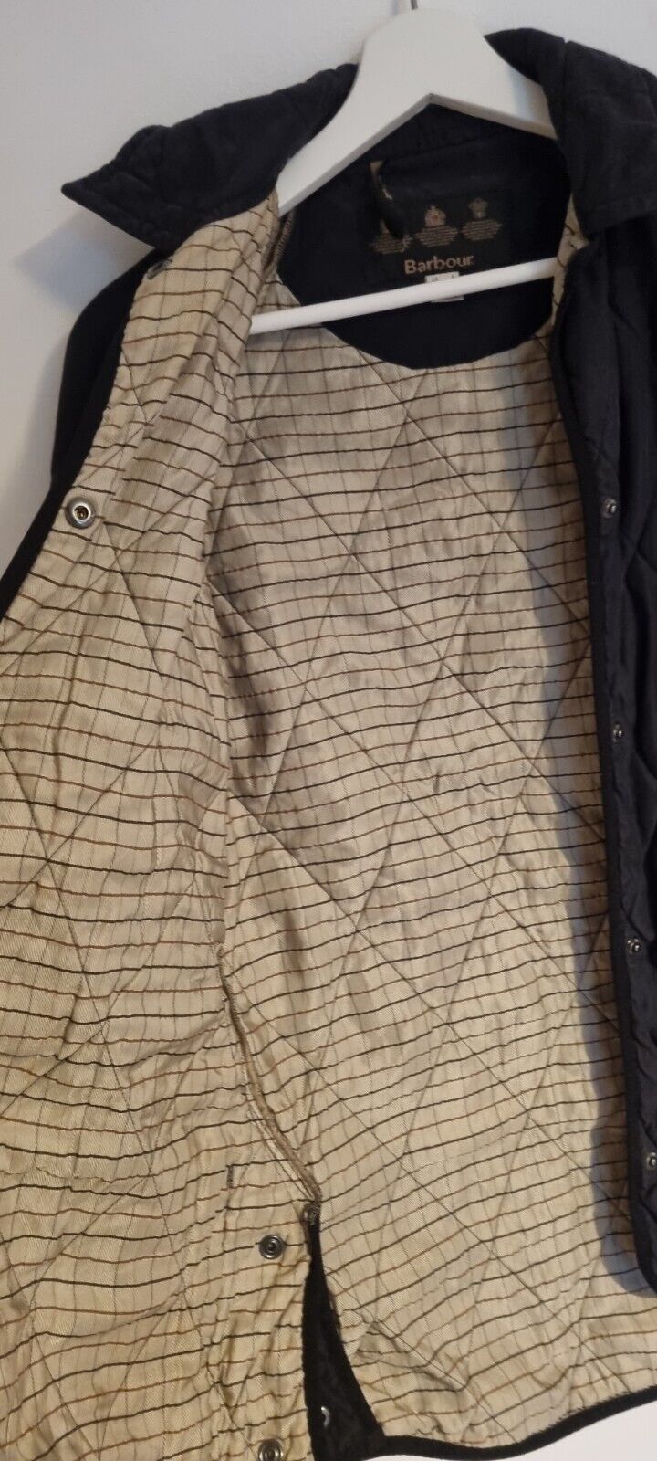 Barbour Womens Quilted Black Jacket size 8