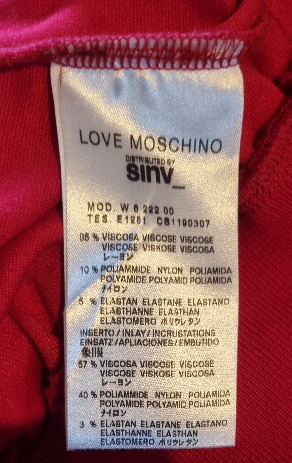 Love Mochino Women's Red Hoodie Size 10 With Logo