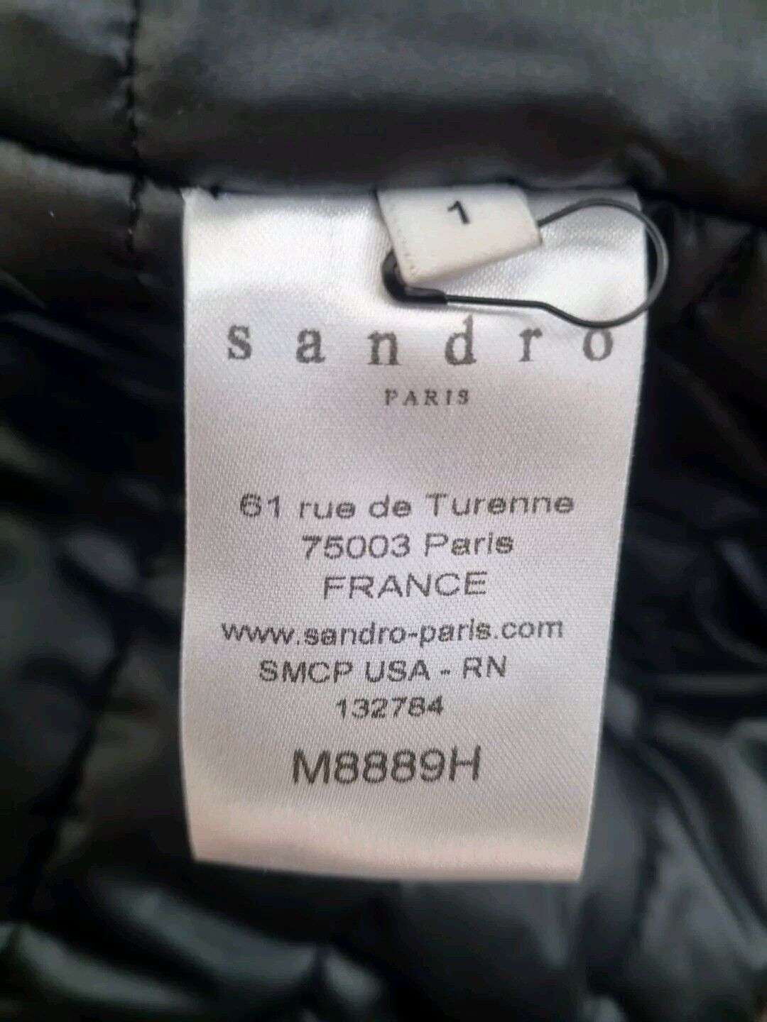 Sandro Women's Brown With Real Fur Lined Hood Coat Jacket Size 1