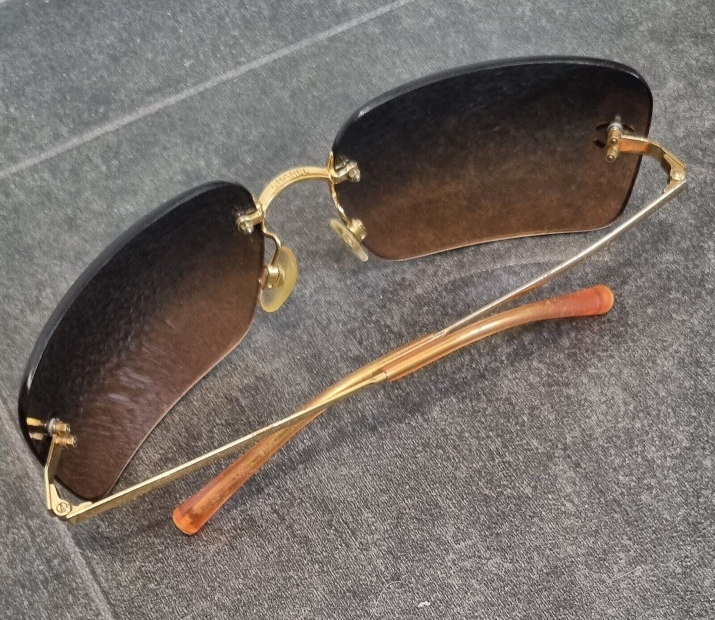 Chanel Women's Sunglasses Brown, Pink 4017 C125 178 62017 With Box & Logo Charm