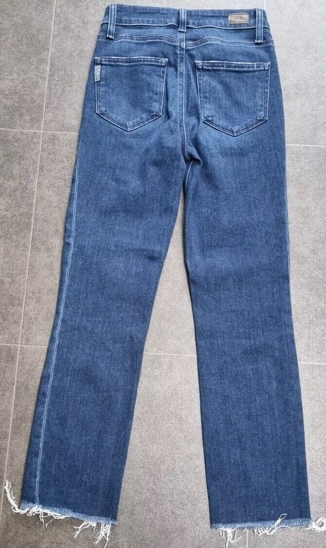Paige Women's Blue Jeans, Cindy Crop Frayed Ankle Size 24