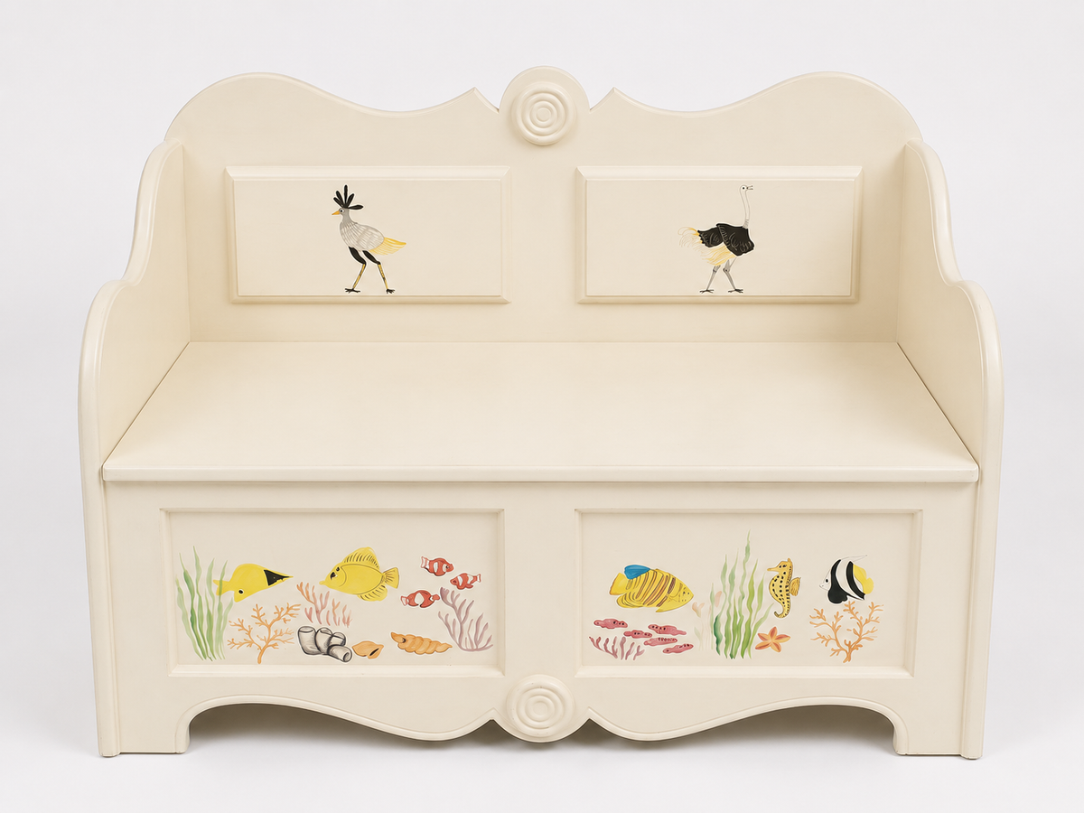 Hand Painted Wooden Children's Storage