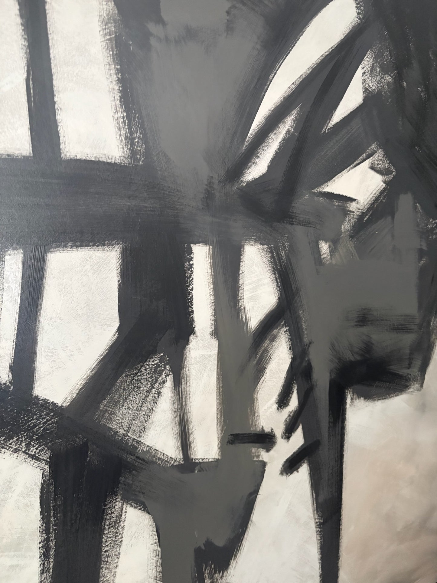 Black Monochrome Large Painting