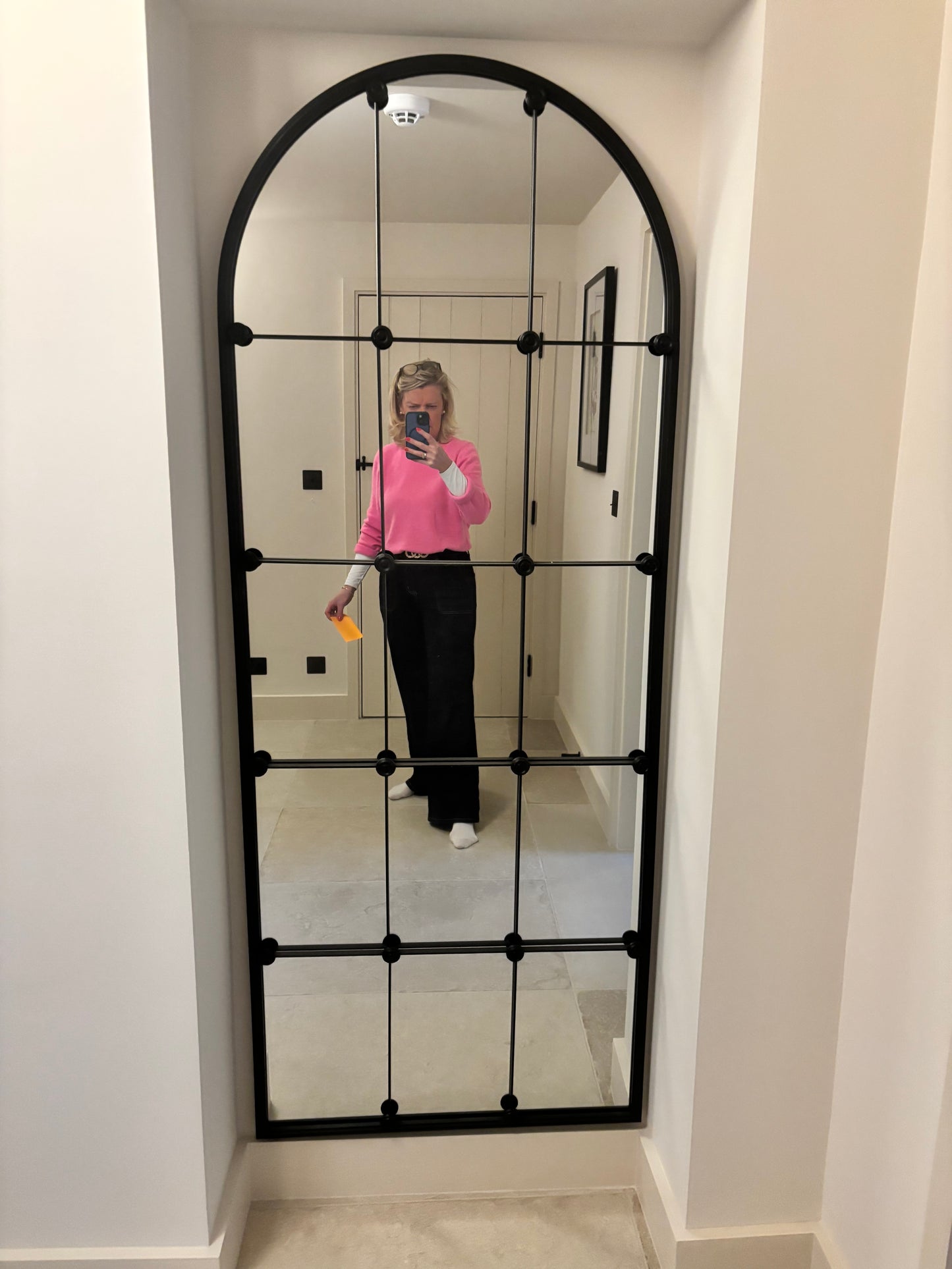 Black Metal Window Mirror