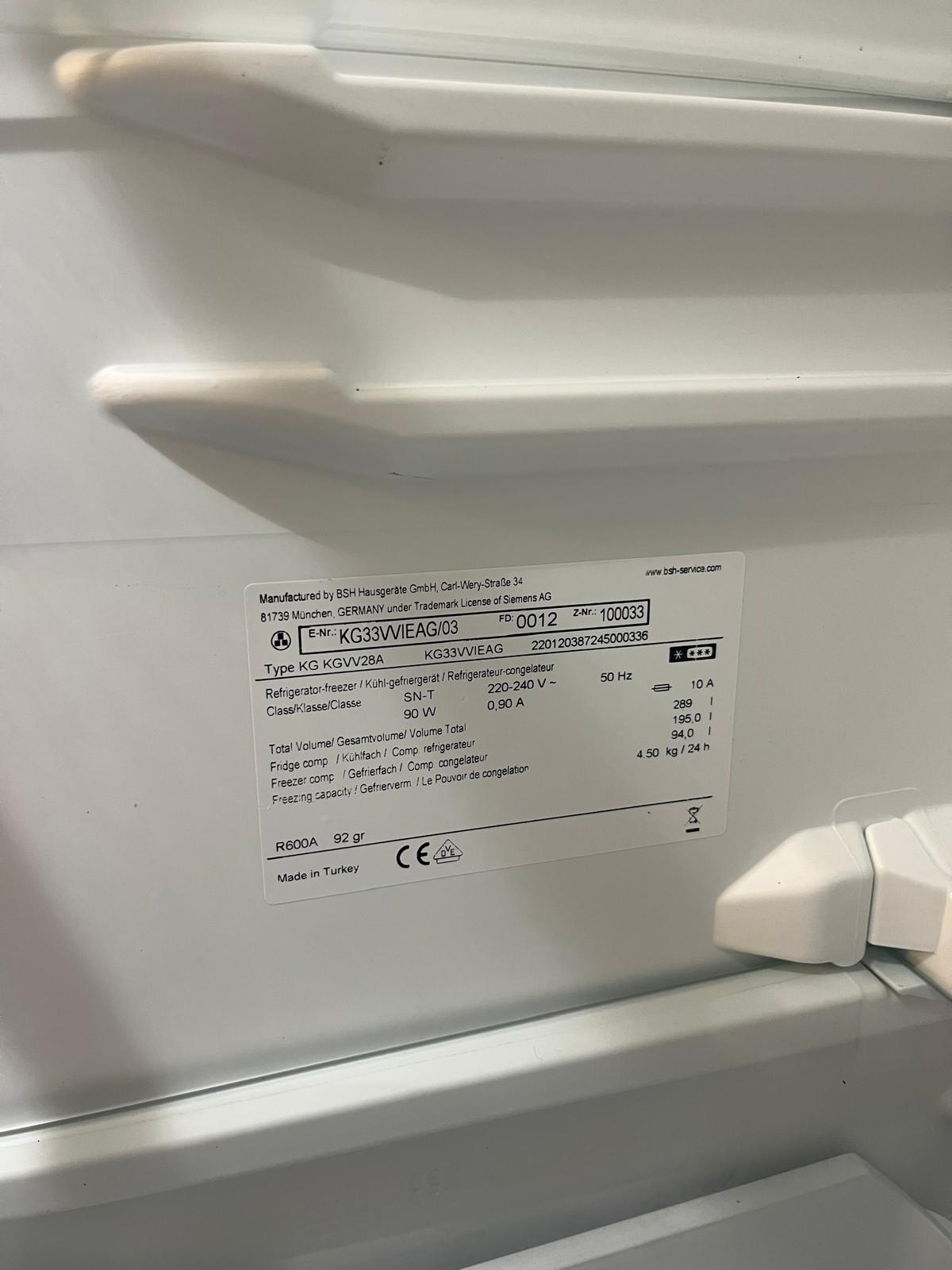 Siemens Fridge Freezer
