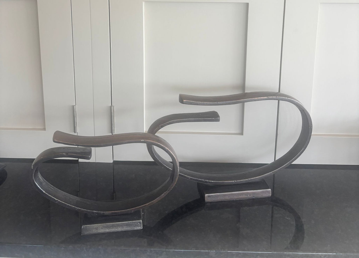 Decorative Metal Ribbon Sculpture