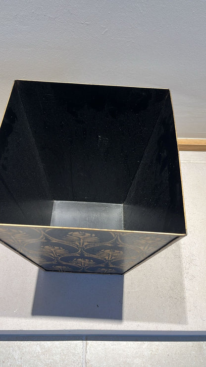 Black & Gold Metal Storage Holder