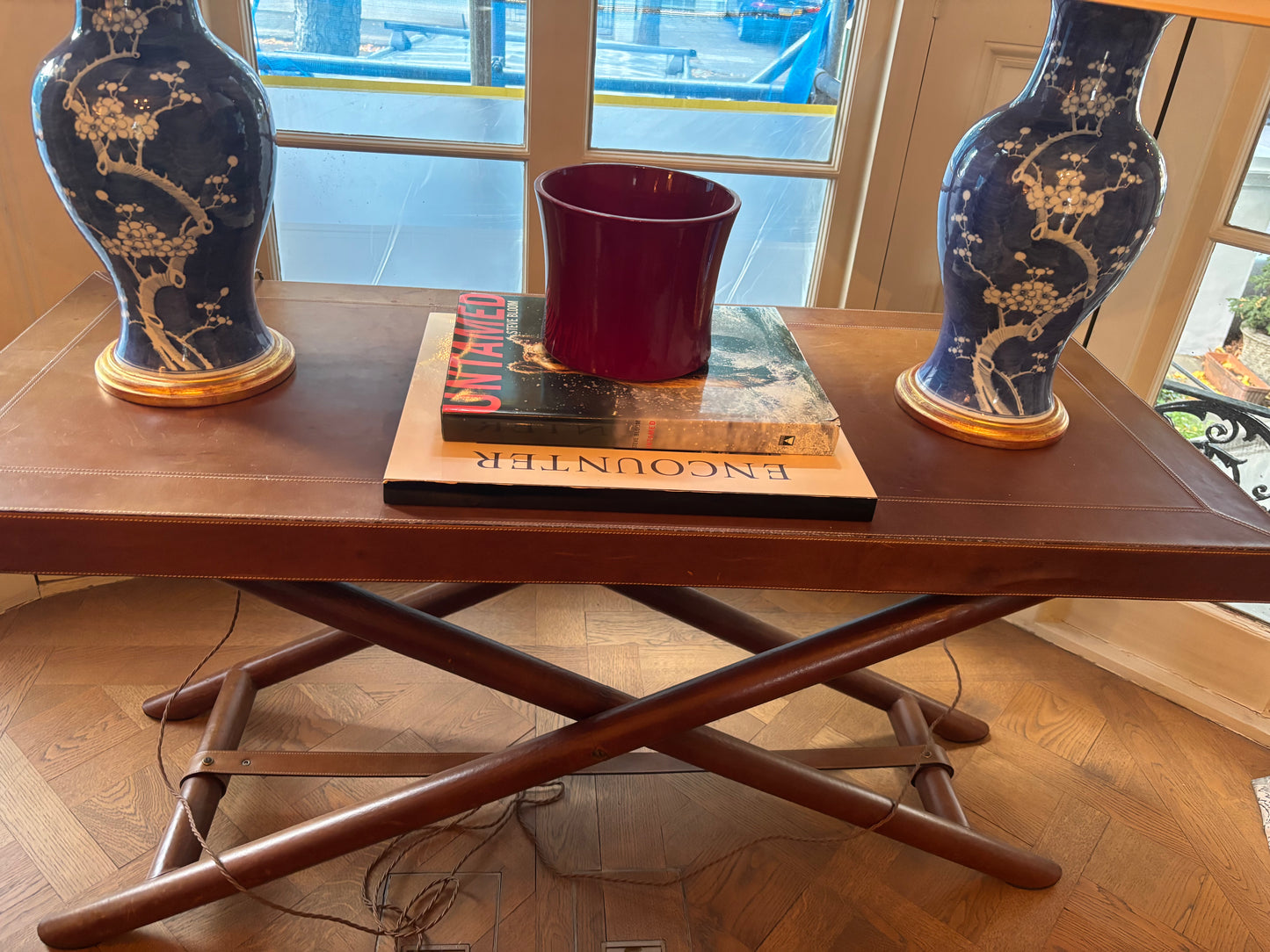 Leather Console Table