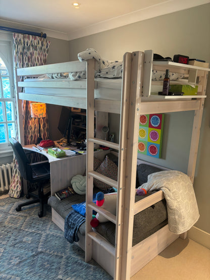 High Sleeper with Desk and Sofa