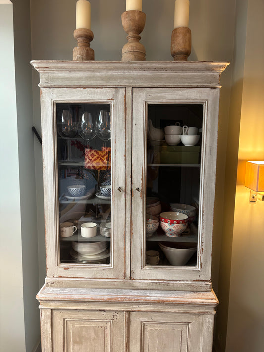 Pair of Antique French Painted Bookcases