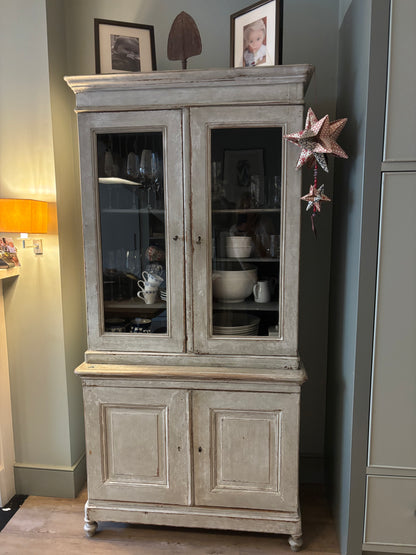 Pair of Antique French Painted Bookcases