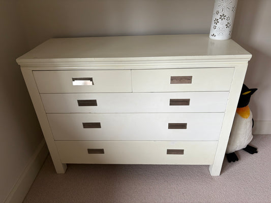 Chest of Drawers with Metal Handles