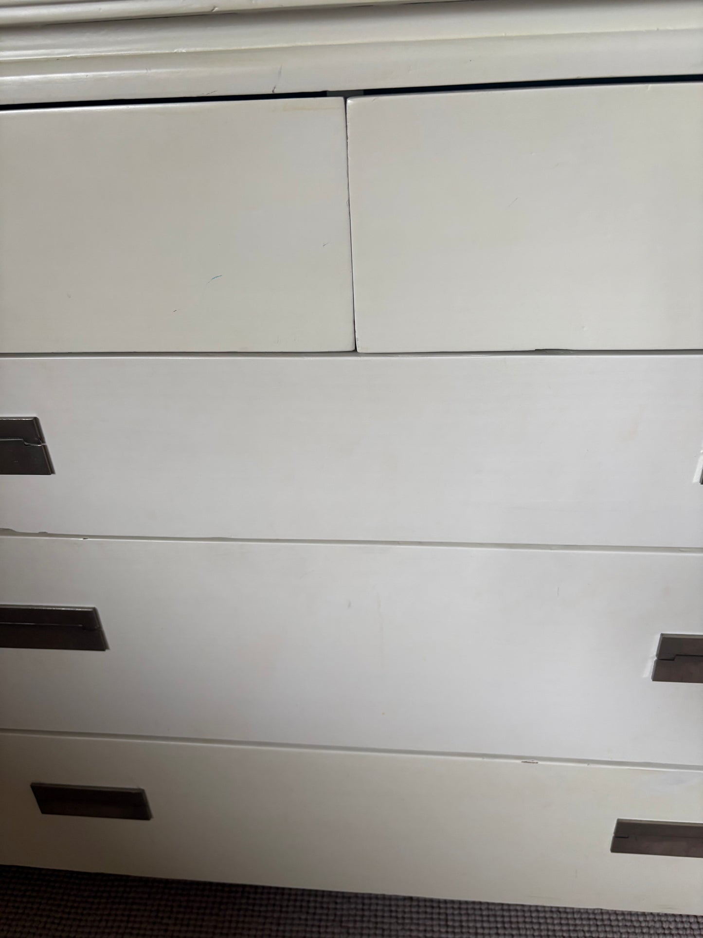 Chest of Drawers with Metal Handles