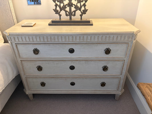 Chelsea Textiles Commode with Fluted Carving