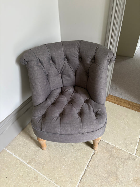 Button-Tufted Accent Chair