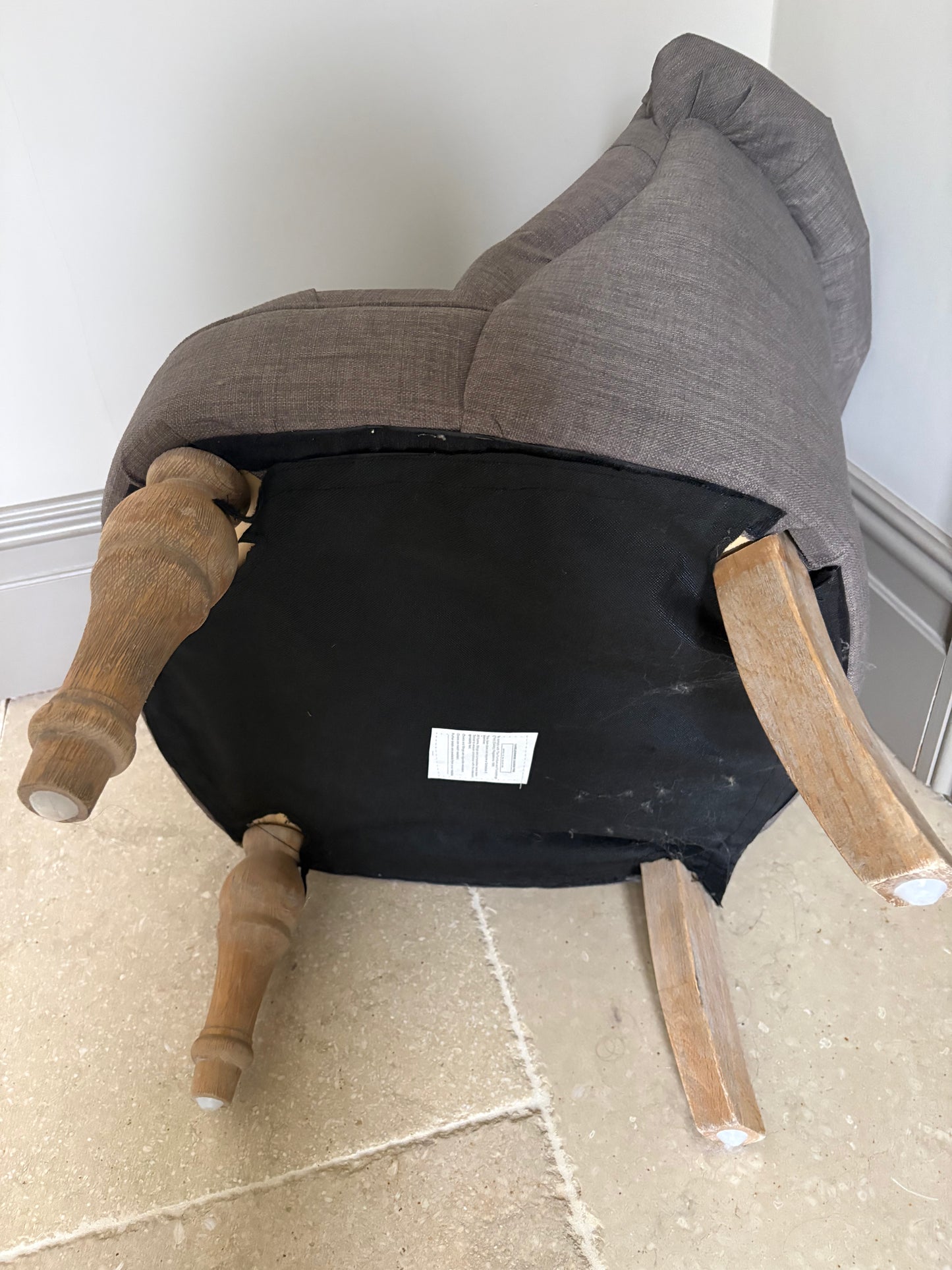 Button-Tufted Accent Chair