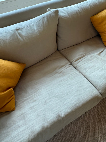 Neptune Beige Three Seater Sofa