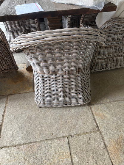 Outdoor Cane Dining Chairs (10 Available)