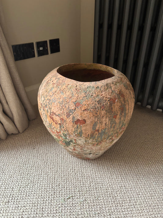 Distressed Ceramic Decorative Domani Jerba Flower Vase
