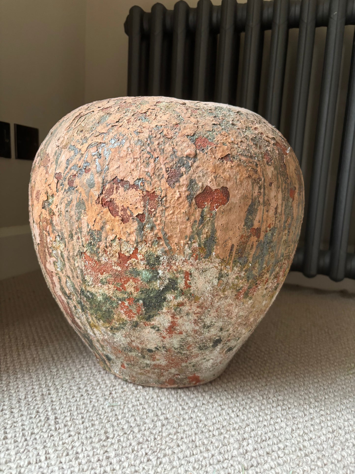 Distressed Ceramic Decorative Domani Jerba Flower Vase