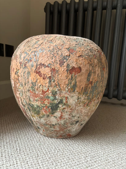 Distressed Ceramic Decorative Domani Jerba Flower Vase