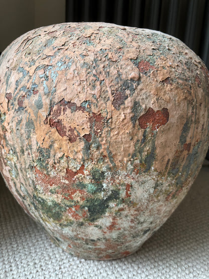 Distressed Ceramic Decorative Domani Jerba Flower Vase
