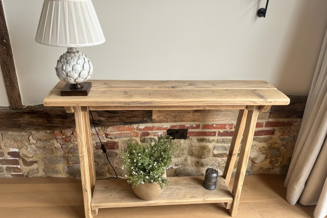 Ennis and Brown Wooden Console Table
