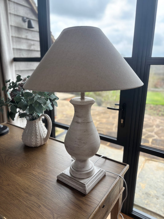 Cowshed Stone Based Lamp with Beige Shade