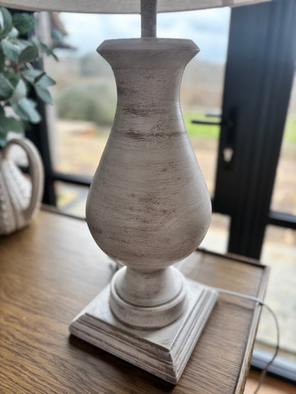 Cowshed Stone Based Lamp with Beige Shade