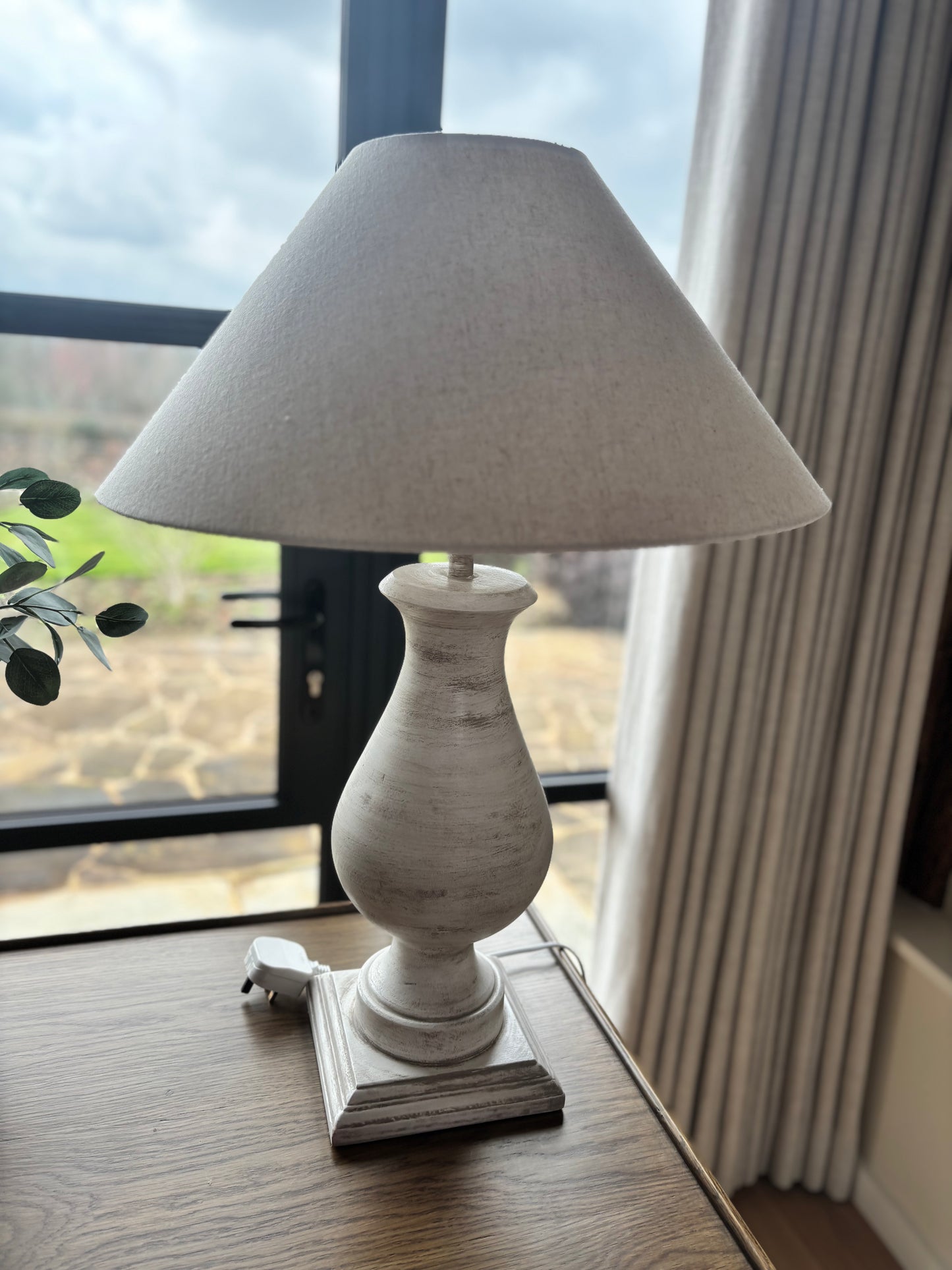 Cowshed Stone Based Lamp with Beige Shade
