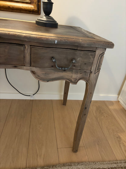 French Bed Company Leather Topped Oak Desk
