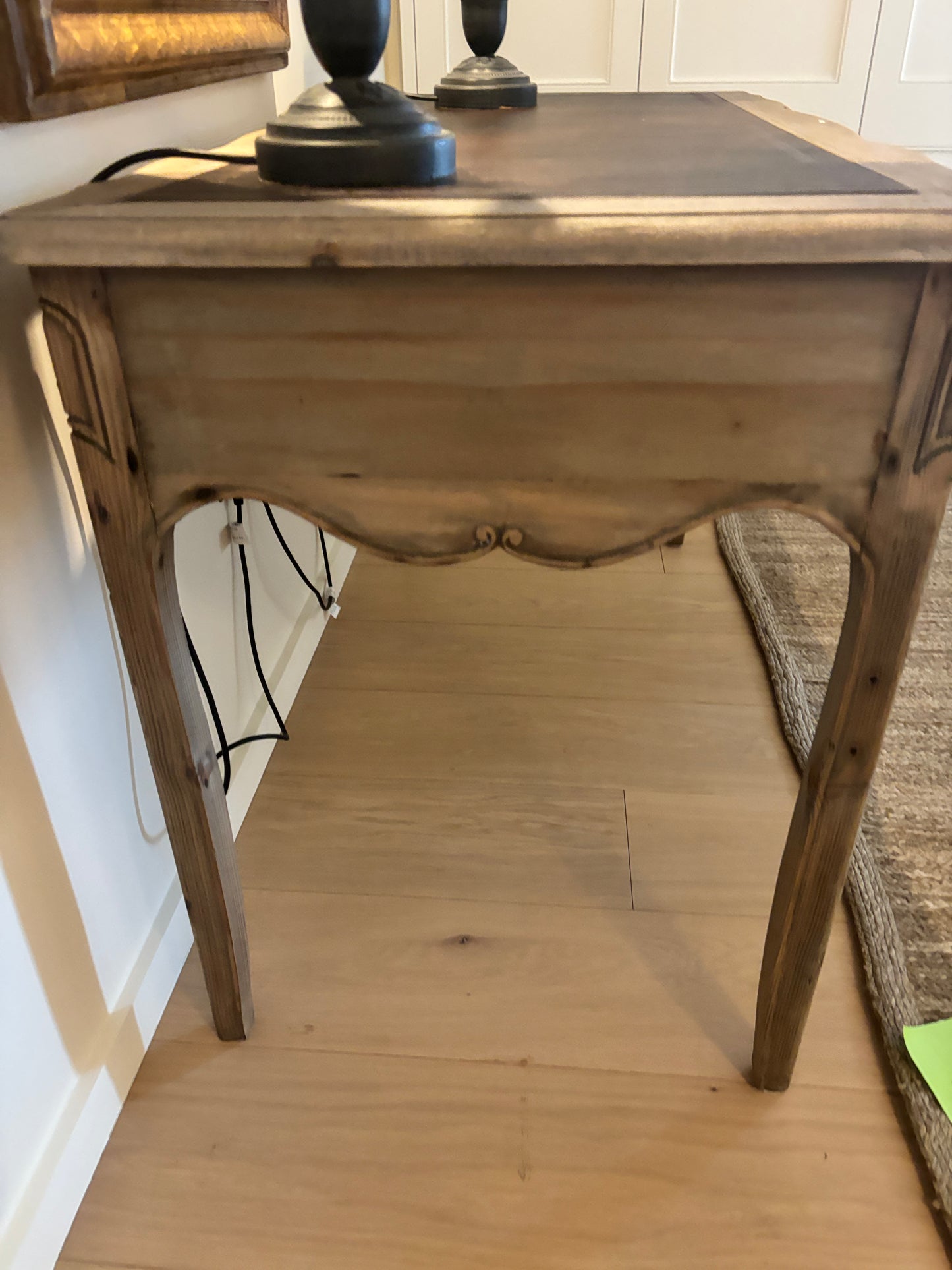 French Bed Company Leather Topped Oak Desk