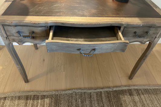 French Bed Company Leather Topped Oak Desk
