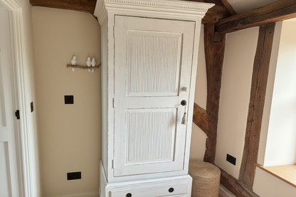 Chelsea Textiles Cream Distressed Wardrobe
