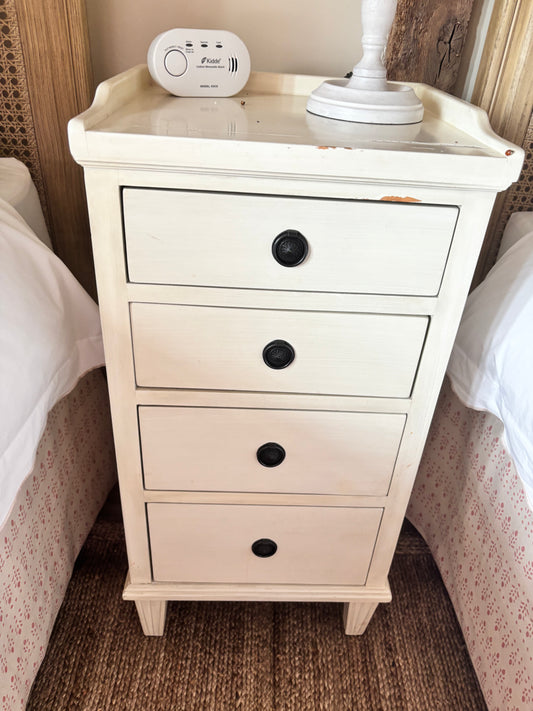 Chelsea Textiles Cream Bedside Table