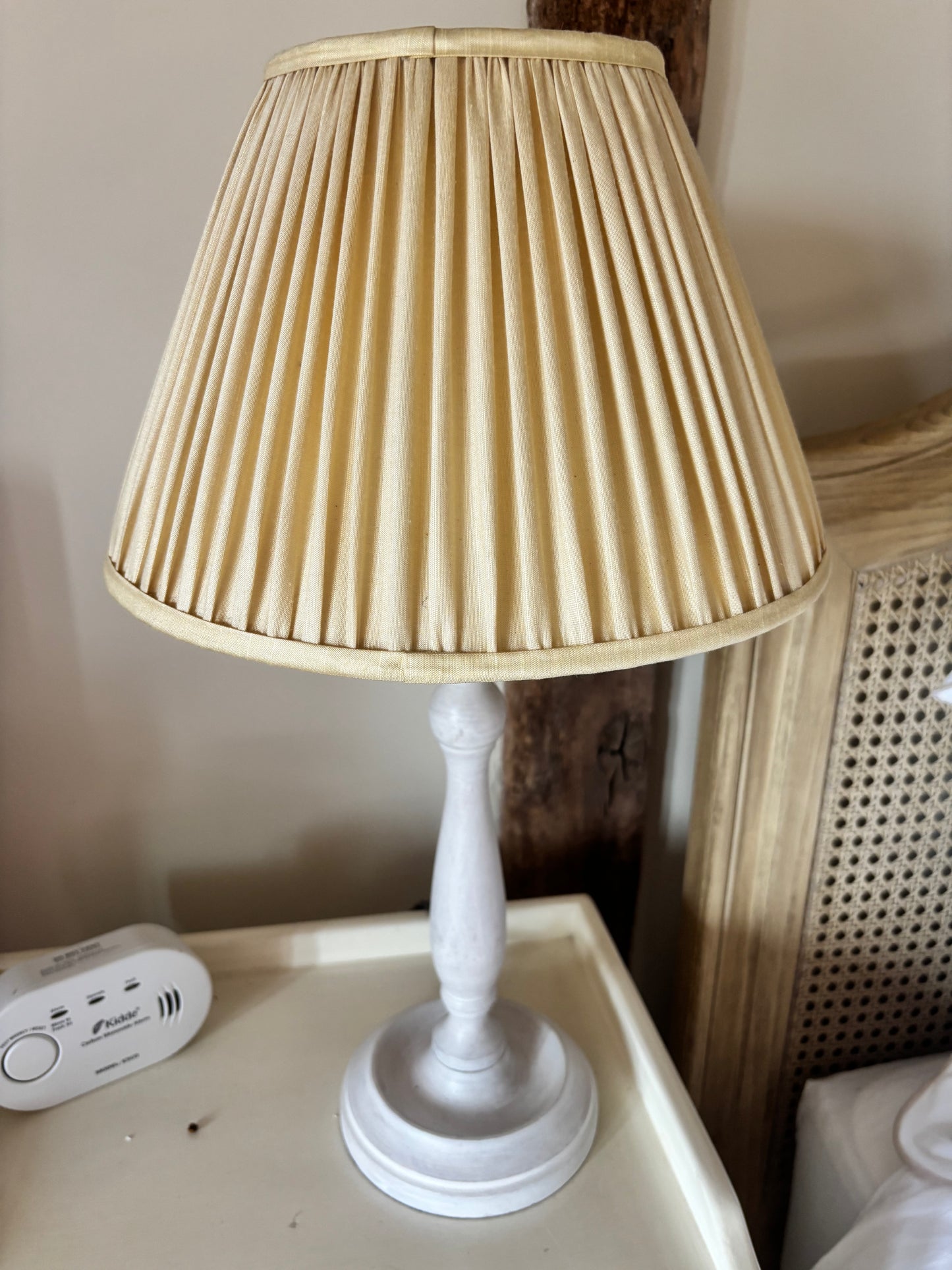 Lemon Shade with White Base Lamp
